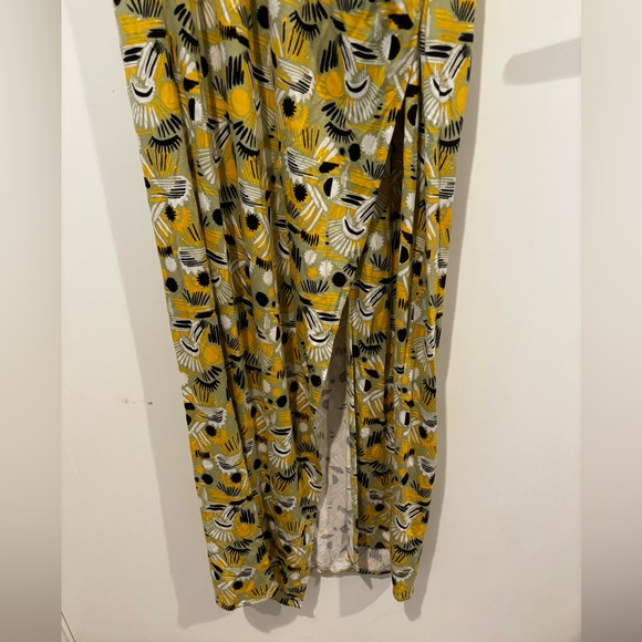 Free People Daria Halter Maxi Dress Apple Mint Low Back Slit Plunge Size Small - Picture 6 of 11
